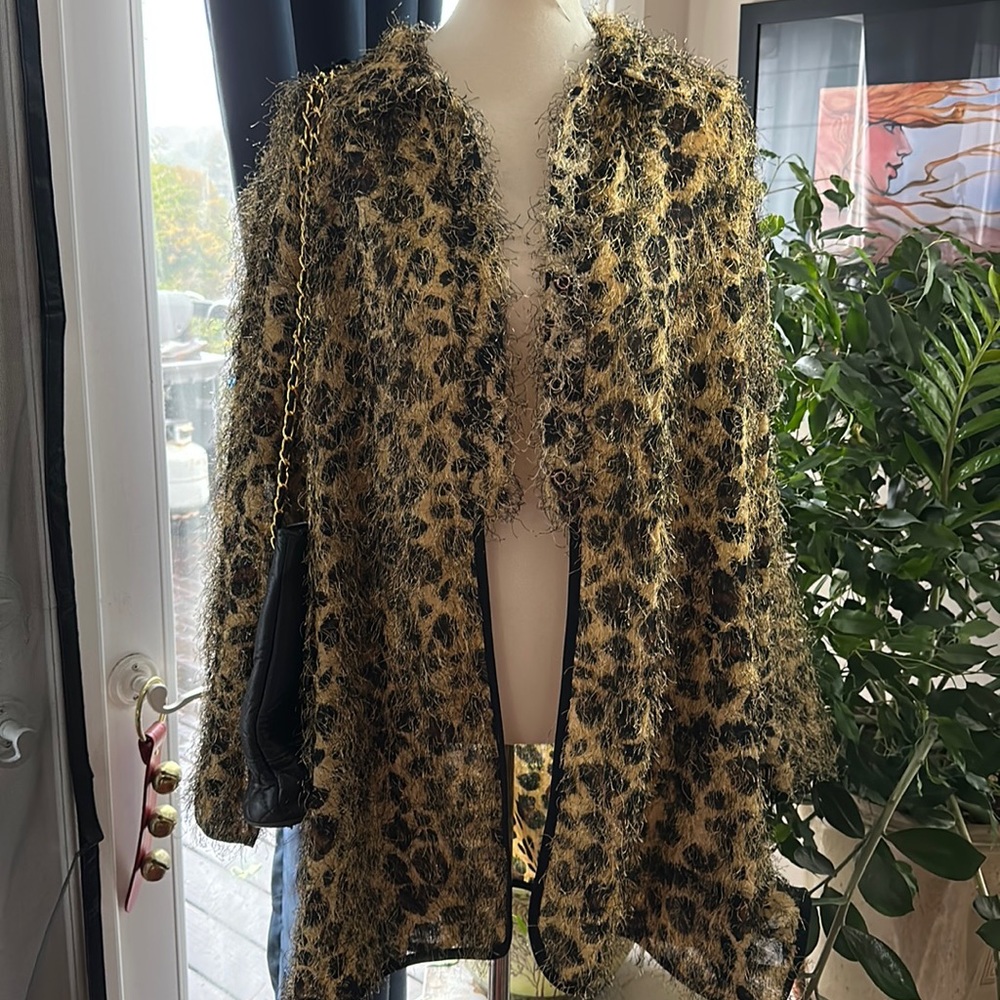 Leopard Print Lightweight Jacket Euc - image 1